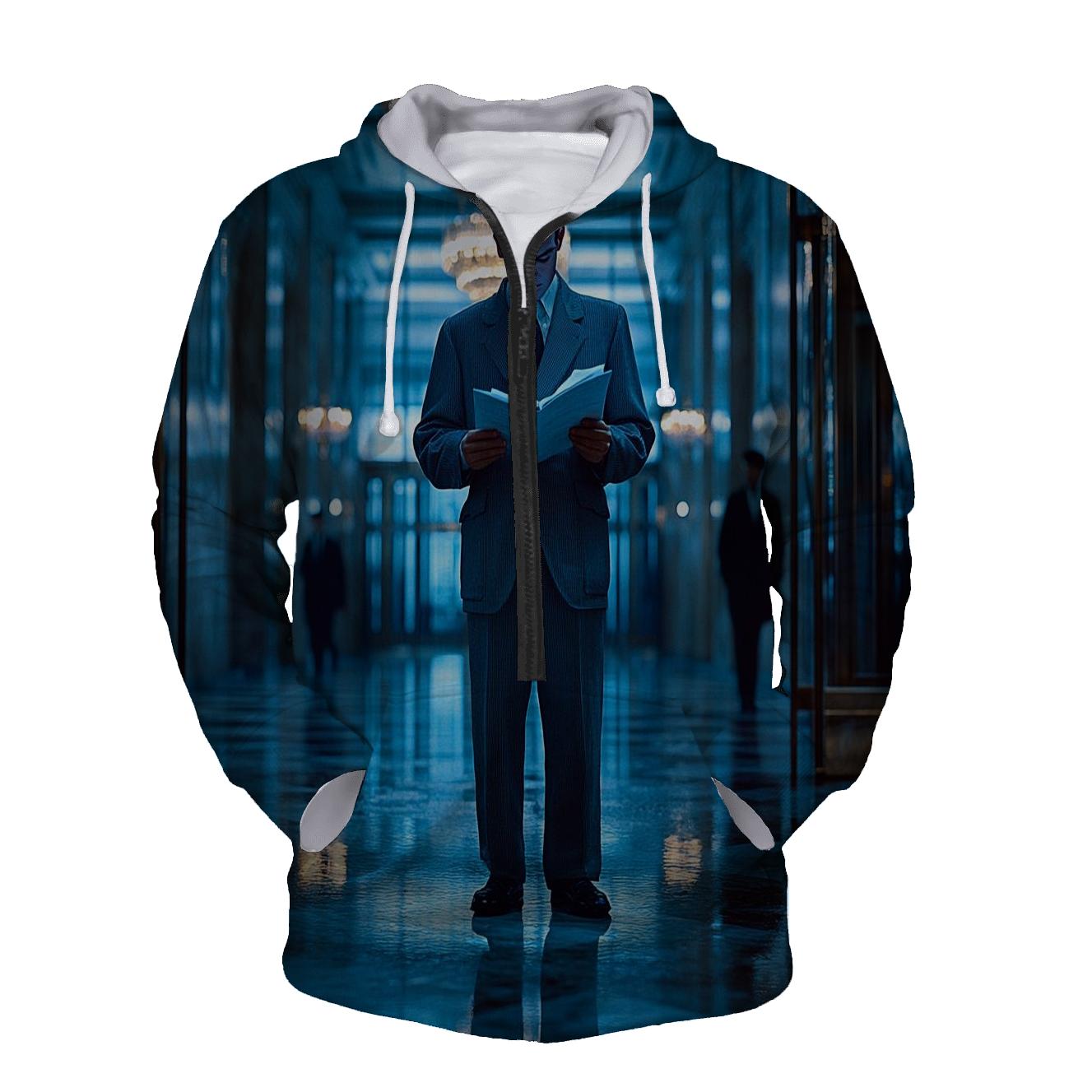 Diplomatic Lobby At Dusk custom hoodies