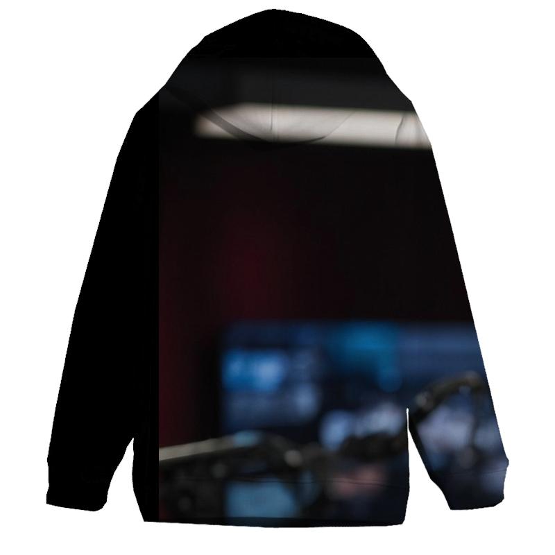 Charlie Kirk Preparing For Evening Media Interview In Studio graphic hoodies