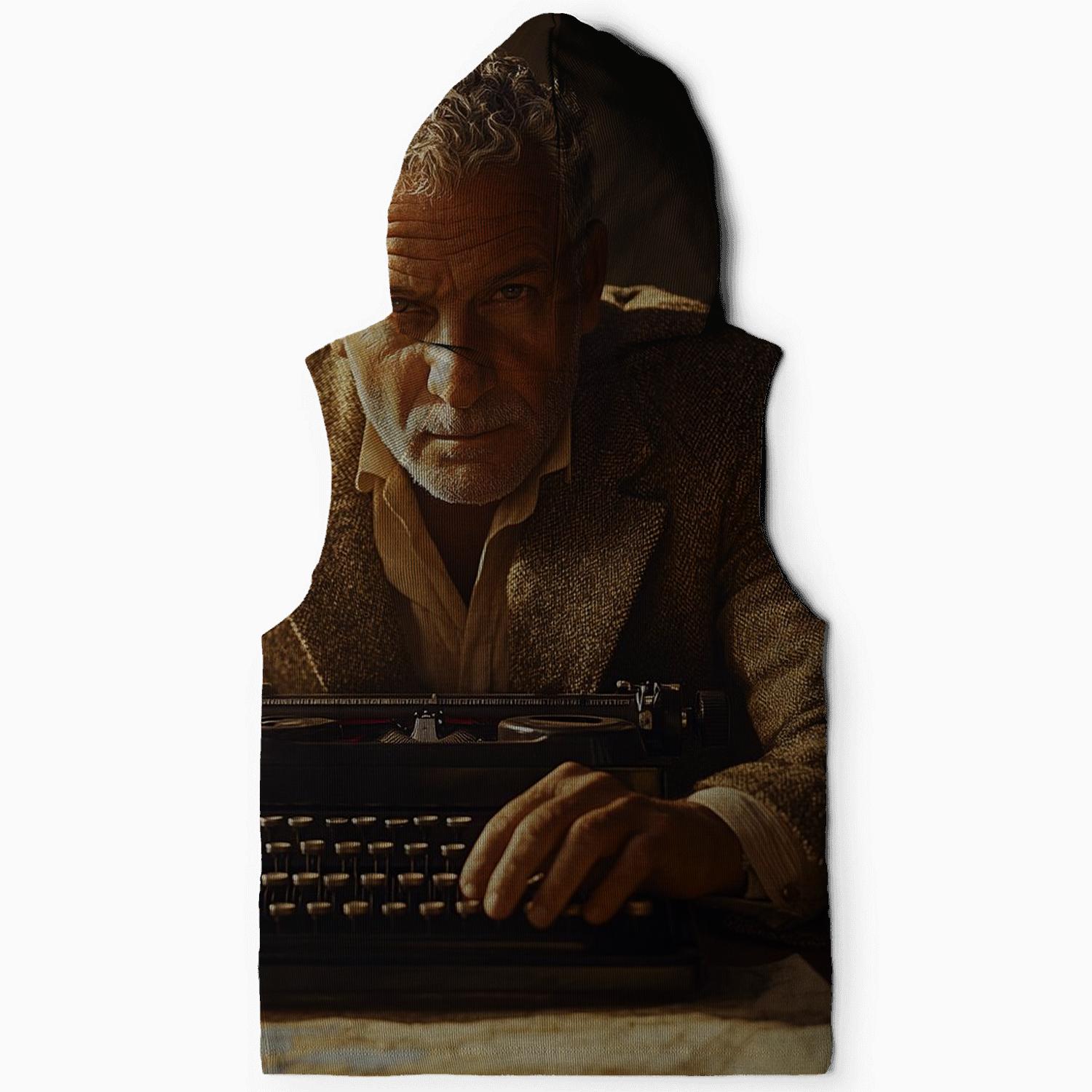 Graham Greene At Havana Typewriter pullover hoodies