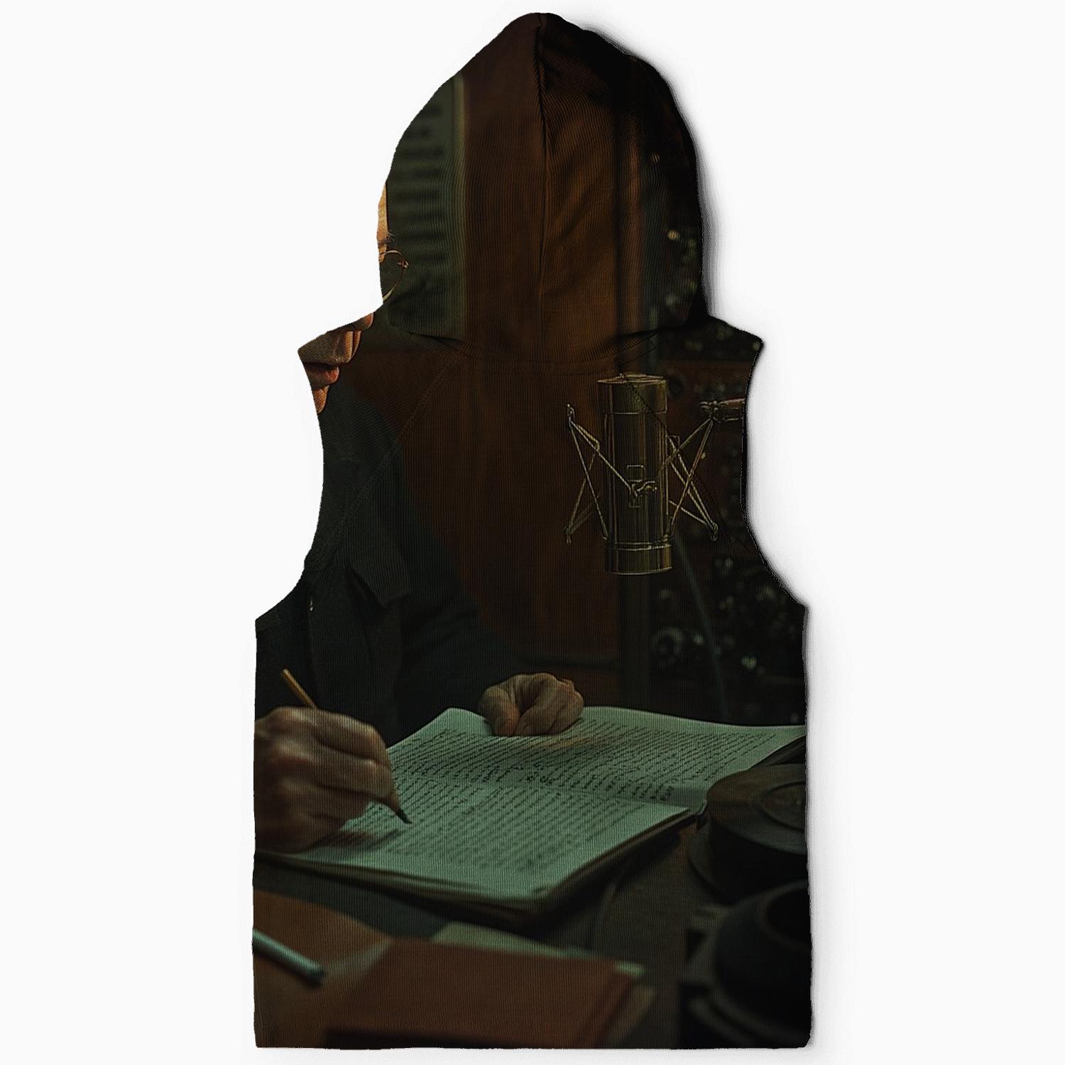 Graham Greene In BBC Radio Booth embroidered hoodies