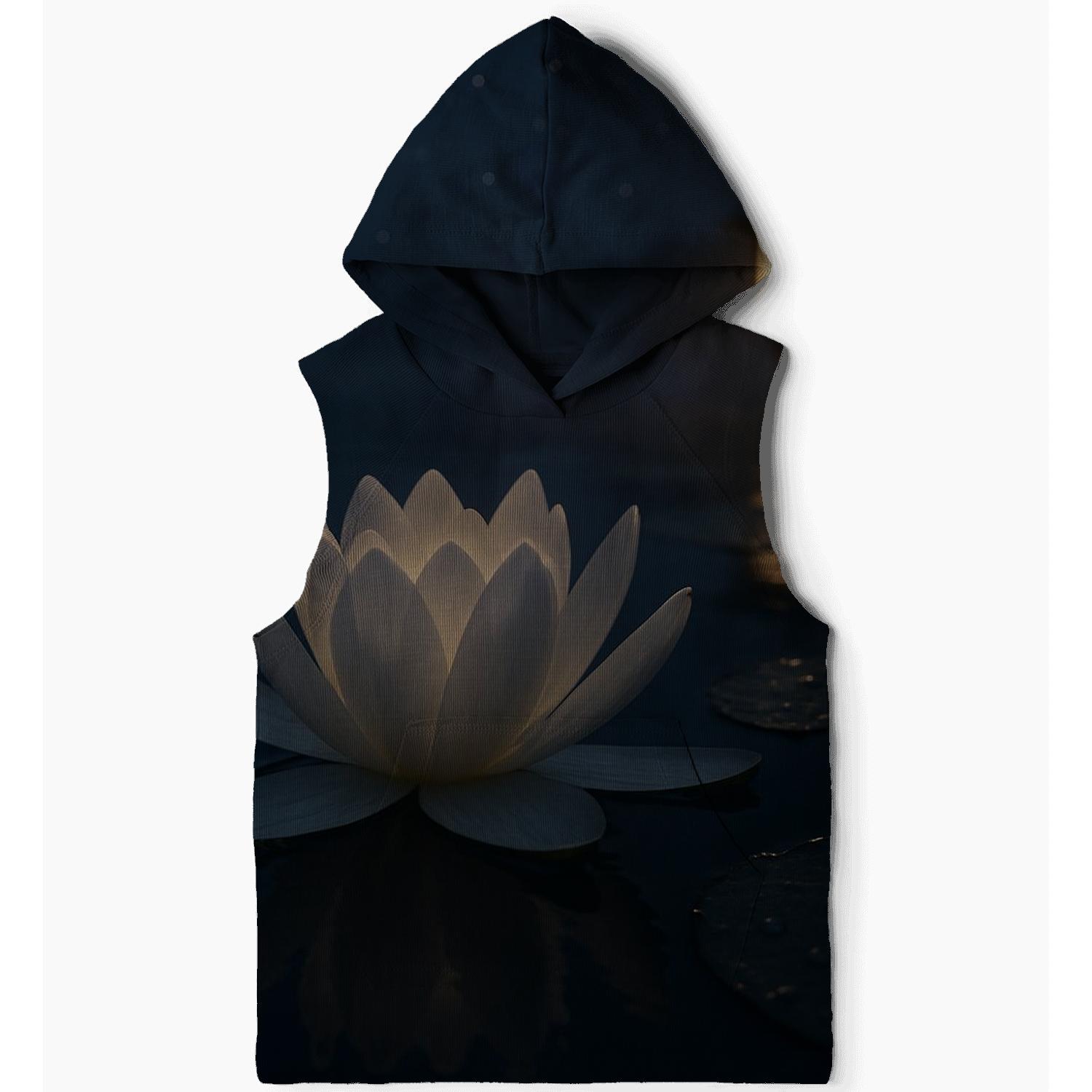 Night-Blooming Waterlily Reflection printed hoodies