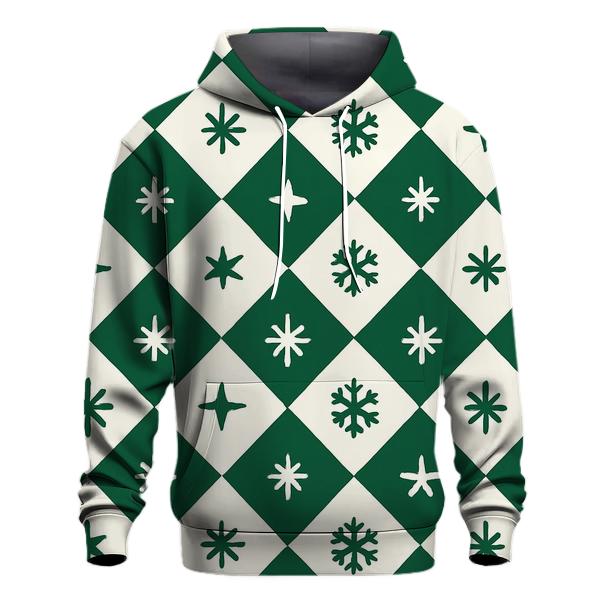 Cosmic Snowgrid graphic hoodies