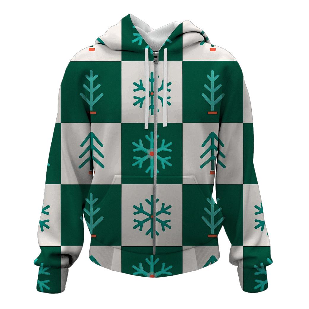 Snowflake Checker Parade hoodie designs