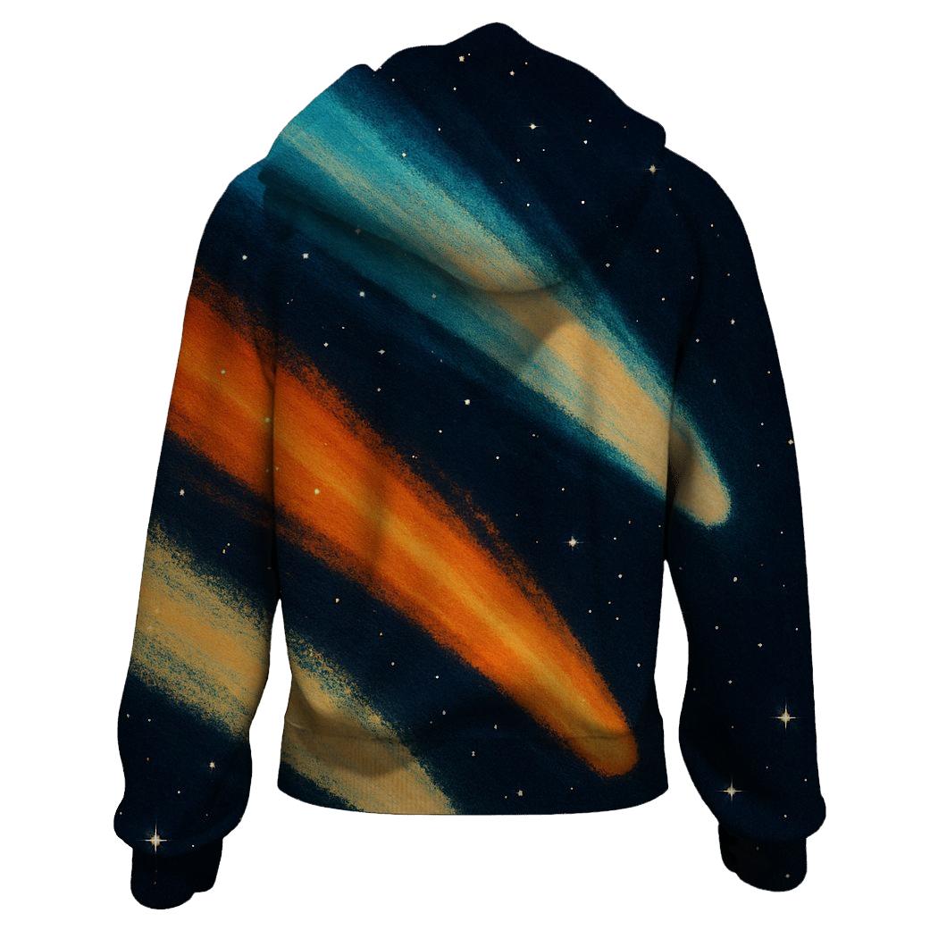 Comet Tail Cascade zip-up hoodies