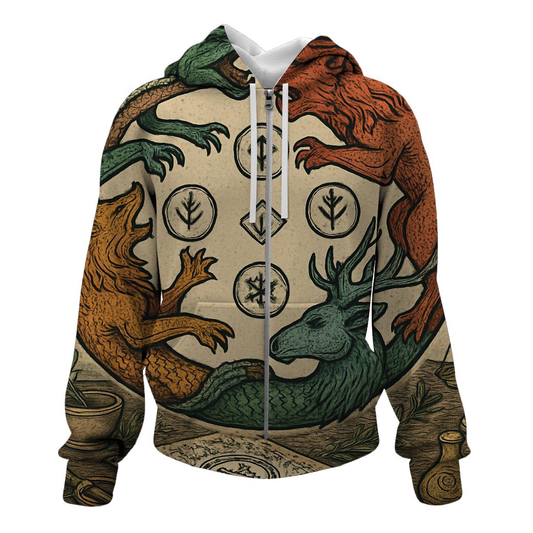 Alchemical Loop Of Seasons designer hoodies