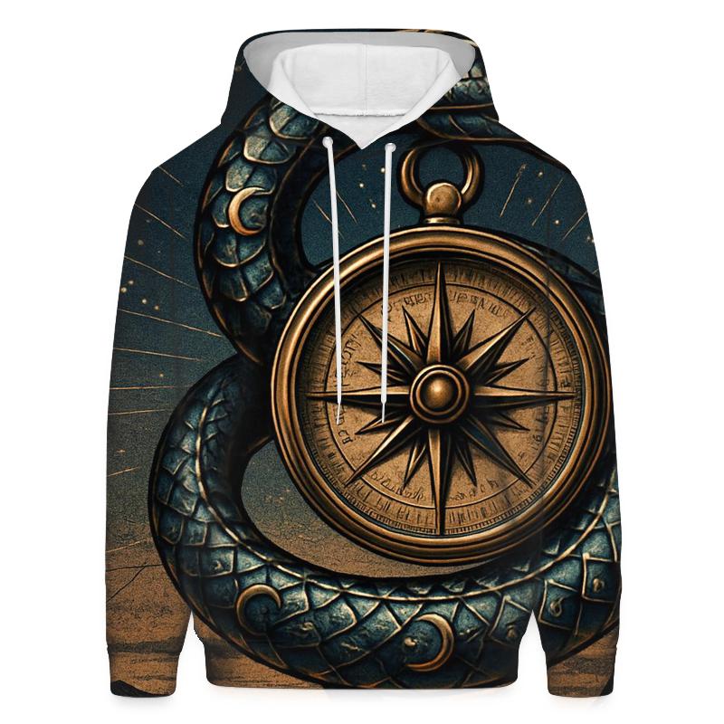 Serpent Of The Solar Compass graphic hoodies