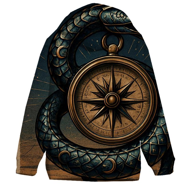 Serpent Of The Solar Compass graphic hoodies