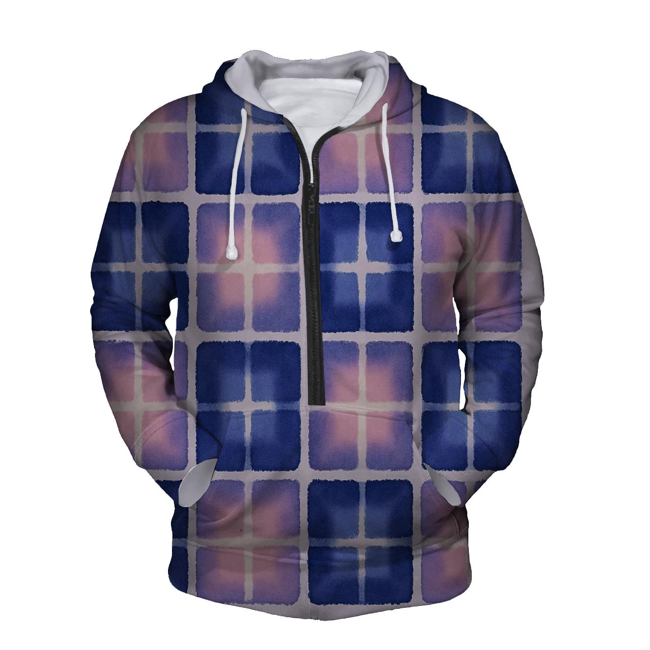 Itajime Mirror Grid designer hoodies