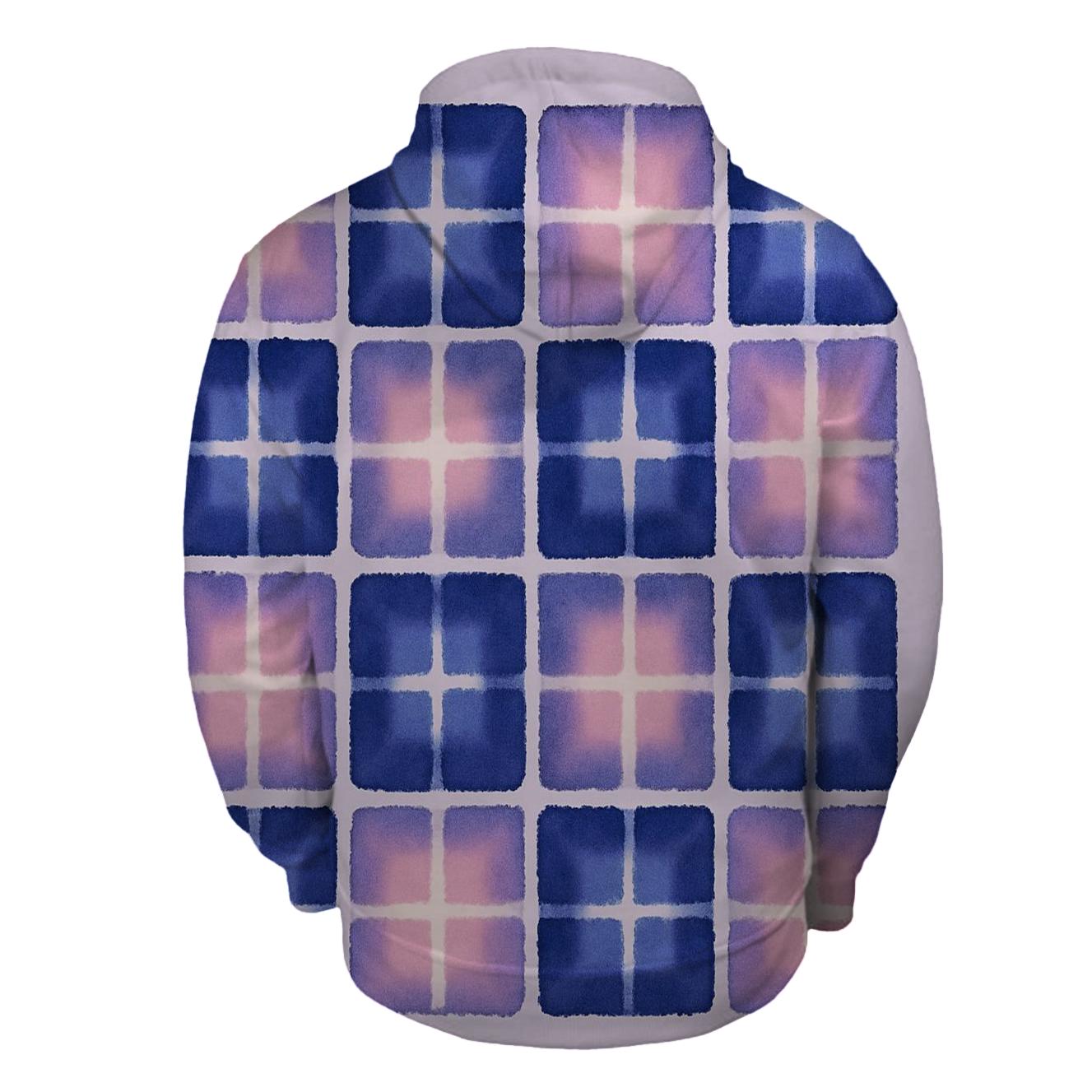 Itajime Mirror Grid designer hoodies