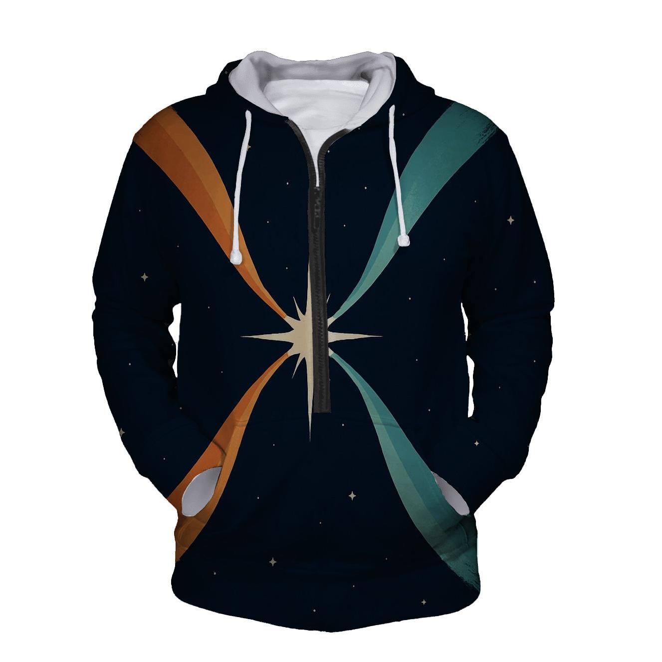 Jet Outflow Symphony embroidered hoodies