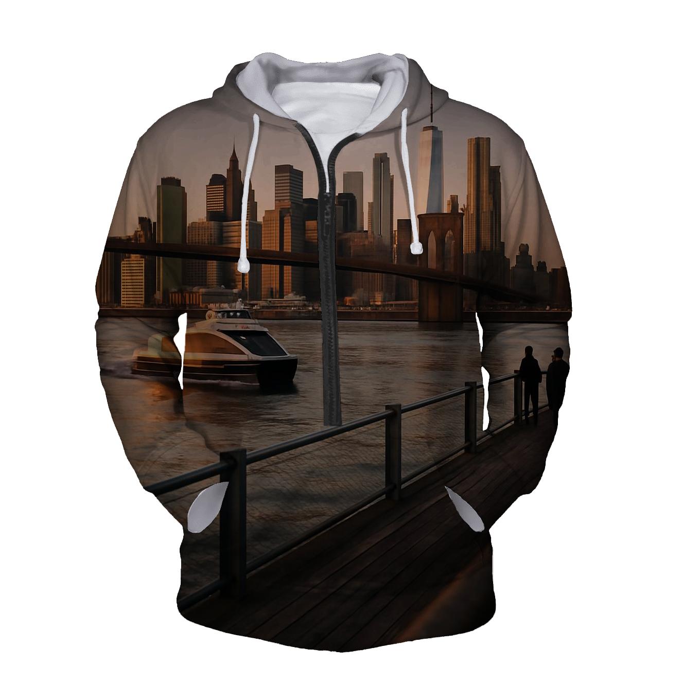 Harbor Dawn Reflection designer hoodies