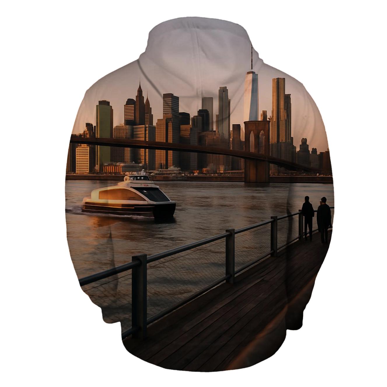 Harbor Dawn Reflection designer hoodies