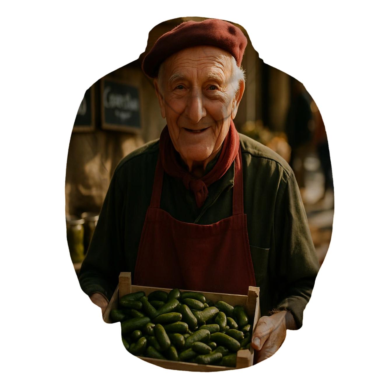 Market Vendor With Cornichons hoodie designs