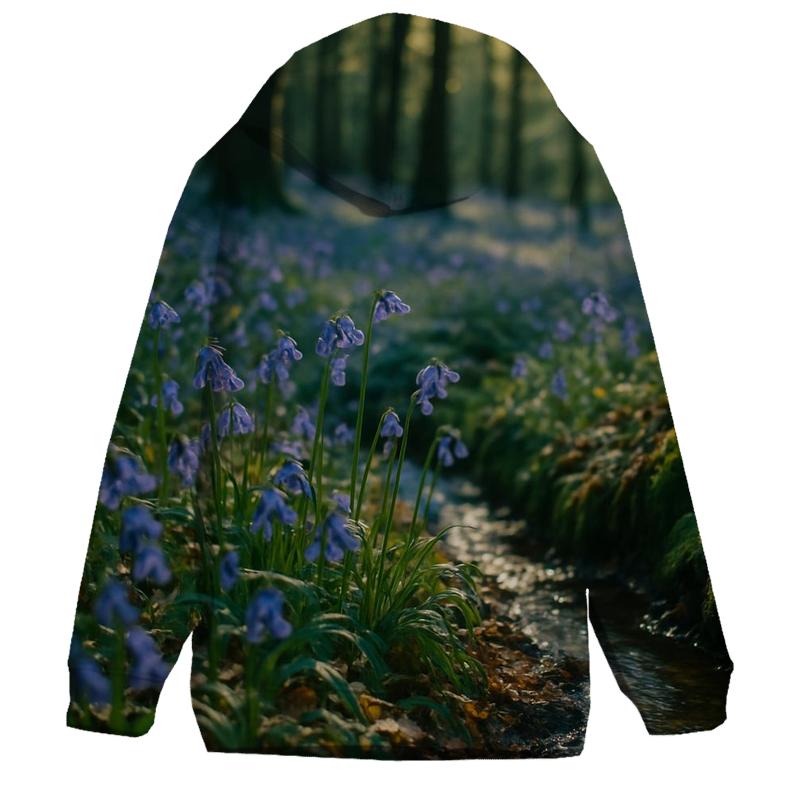 Mossy Woodland Bluebell Carpet heavyweight hoodies
