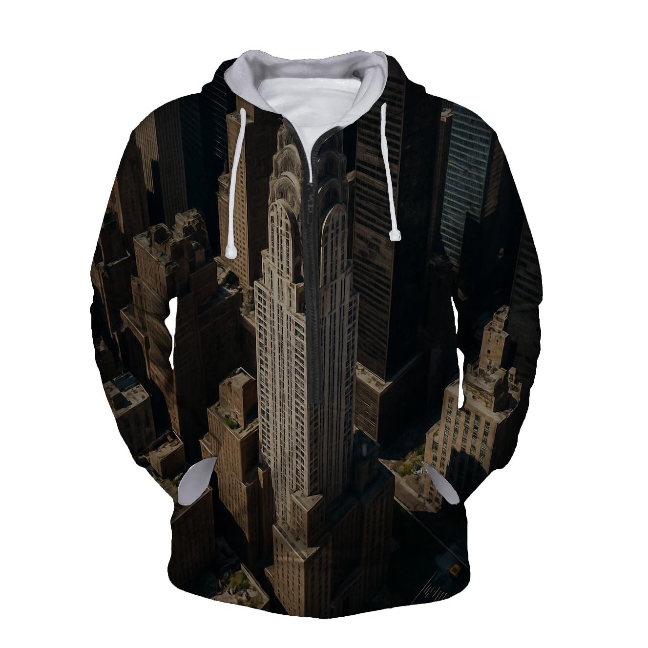 Lunchtime Aerial Grid heavyweight hoodies