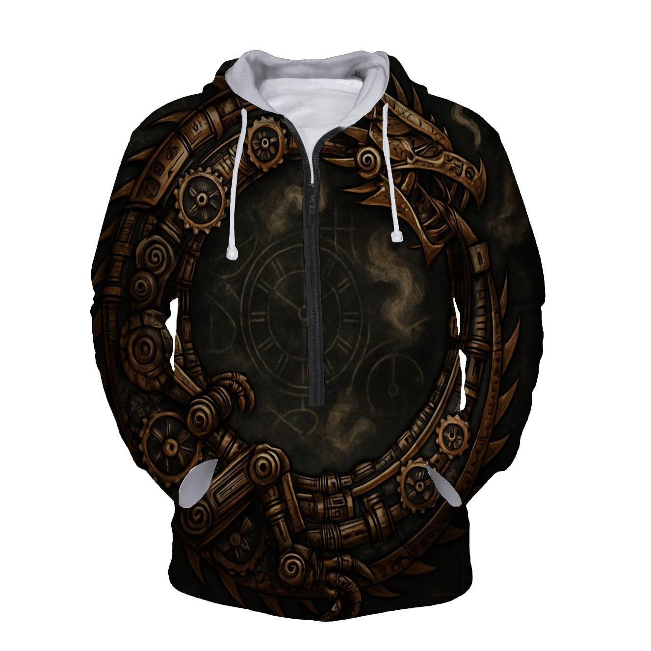 Mechanical Ouroboros Clockwork Dragon premium hoodies