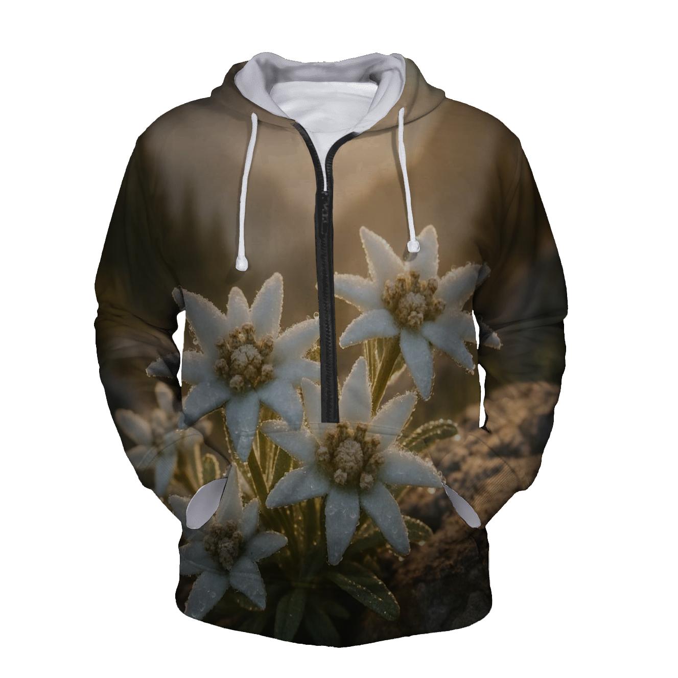 Early Morning Dew On Alpine Edelweiss graphic hoodies