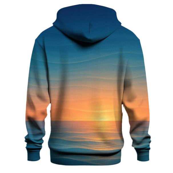Glistening Ocean Sunset embroidered hoodies