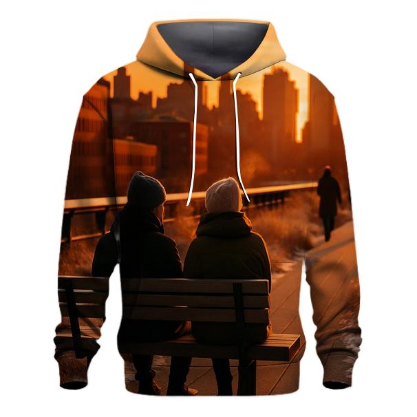 Winter Sunset Over The High Line Gardens designer hoodies