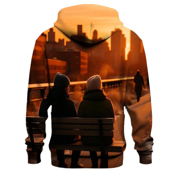 Winter Sunset Over The High Line Gardens designer hoodies