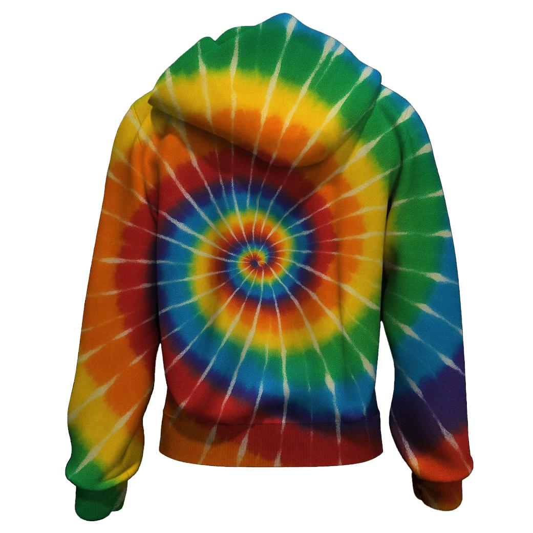 Galactic Spiral Rainbow pullover hoodies