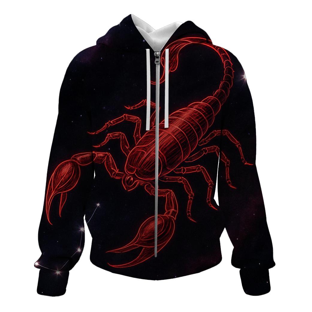 Celestial Scorpio Constellation Art premium hoodies