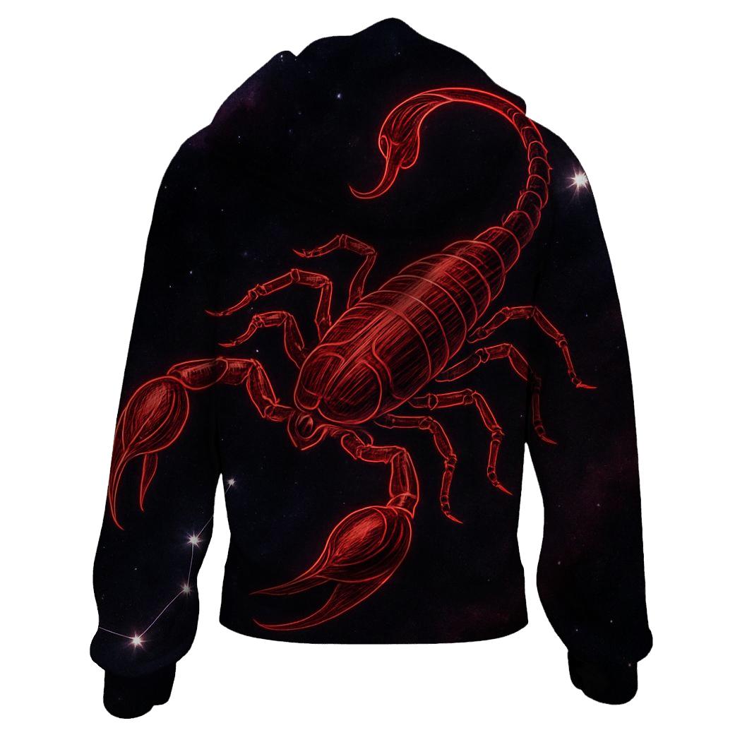 Celestial Scorpio Constellation Art premium hoodies