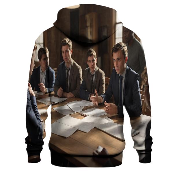 Charlie Kirk Engaging With Young Activists At Conservative Leadership Workshop printed hoodies