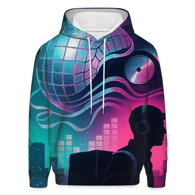 Holographic Disco Courier zip-up hoodies