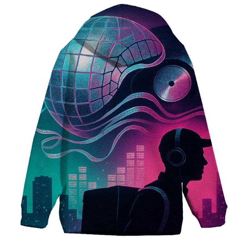 Holographic Disco Courier zip-up hoodies