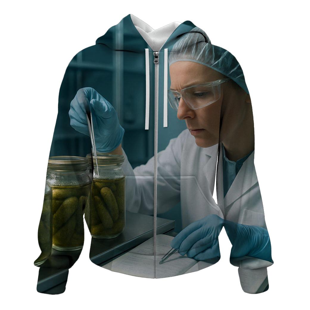 Cornichon Fermentation Study Lab graphic hoodies