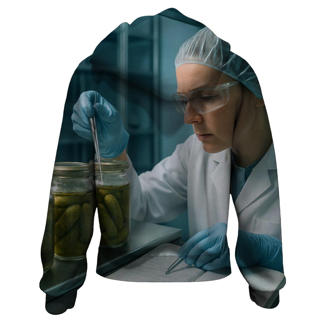 Cornichon Fermentation Study Lab graphic hoodies