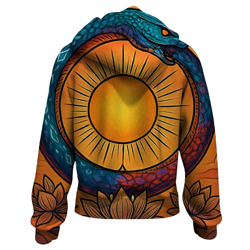 Celestial Cycle printed hoodies