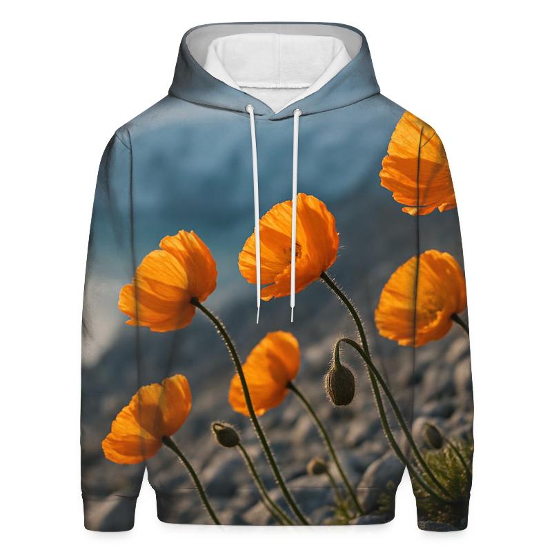 Glacier Poppy Moraine hoodies fashion