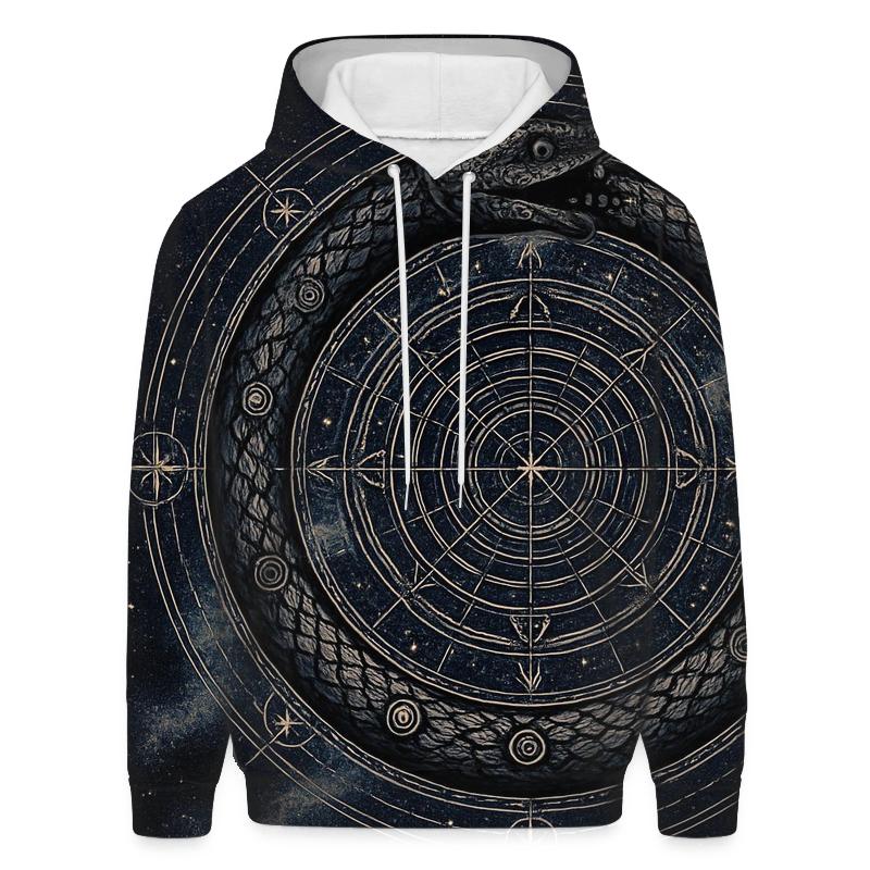 Astral Serpent Mandala premium hoodies