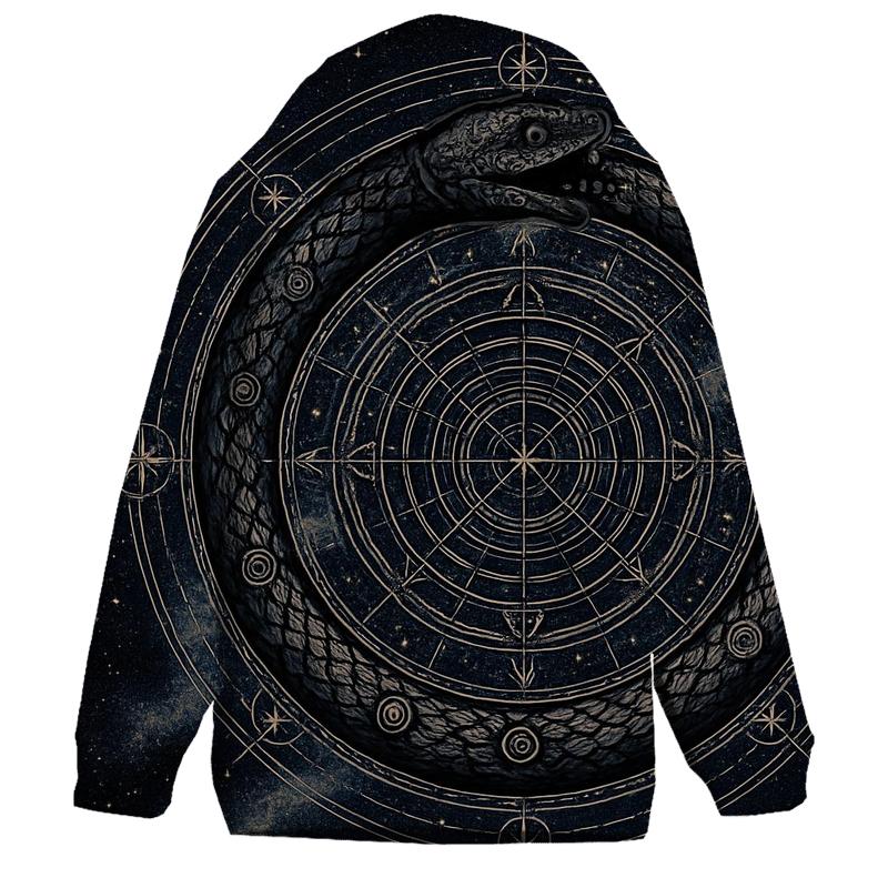 Astral Serpent Mandala premium hoodies