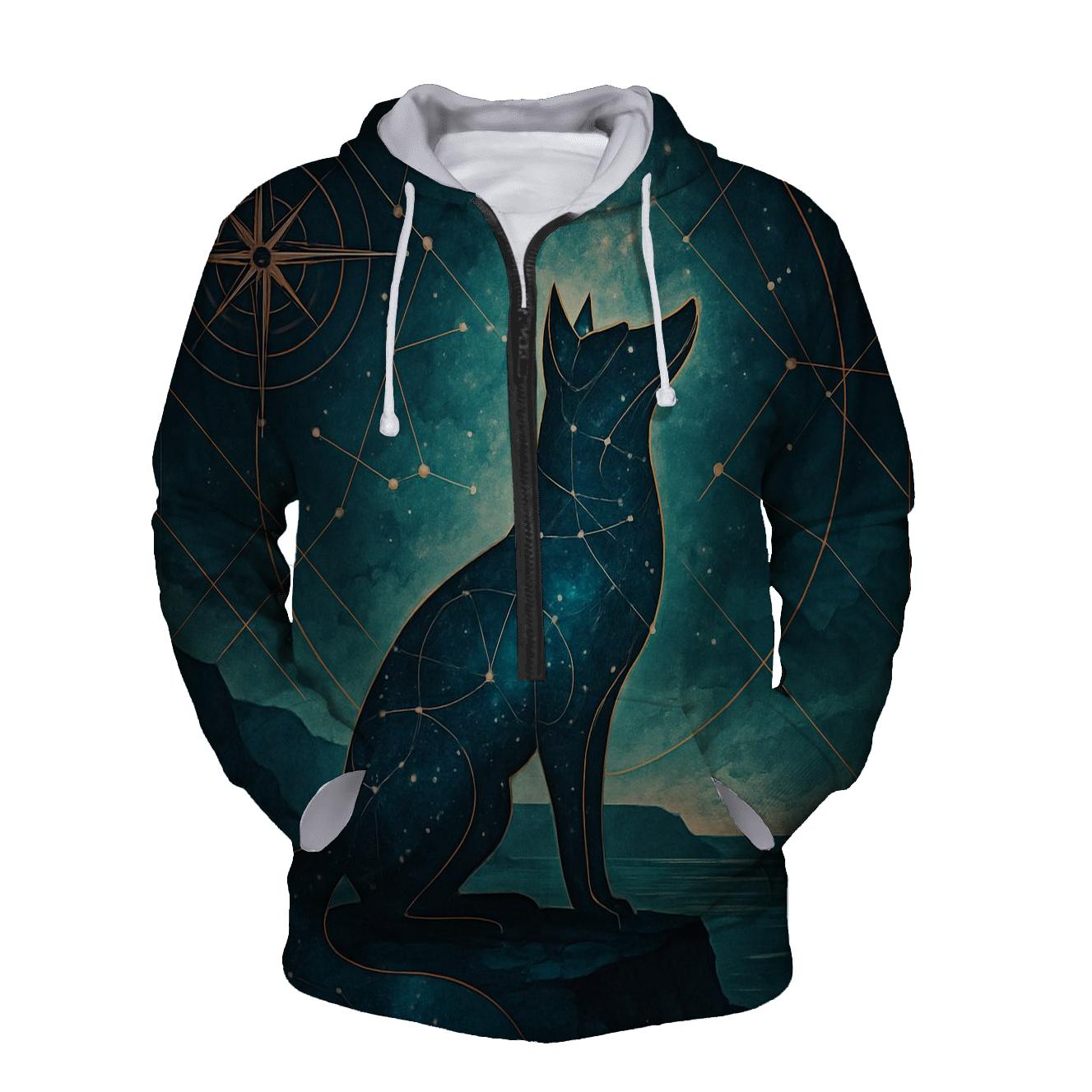 Celestial Fox Montage custom hoodies