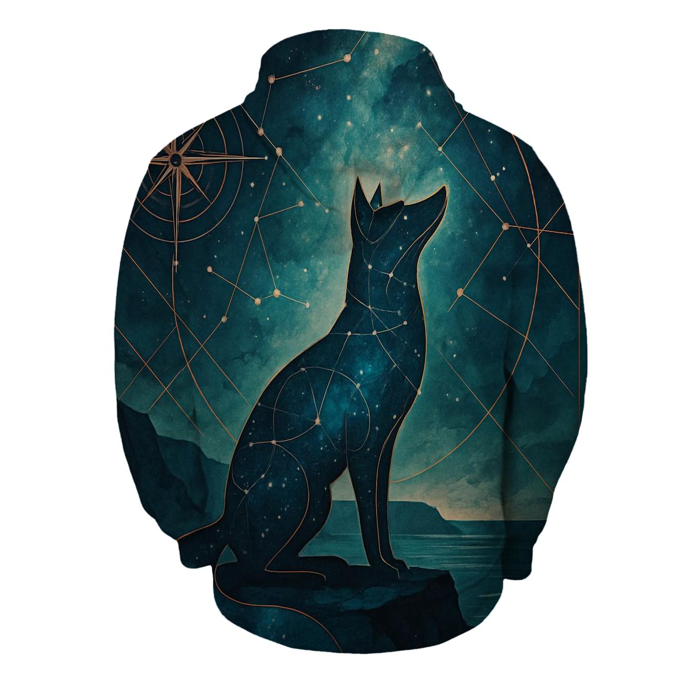 Celestial Fox Montage custom hoodies