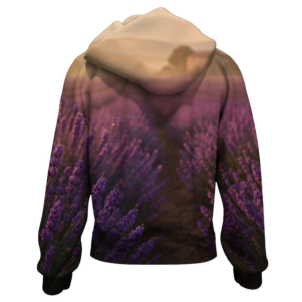 Sunlit Lavender Field At Dawn hoodie styles