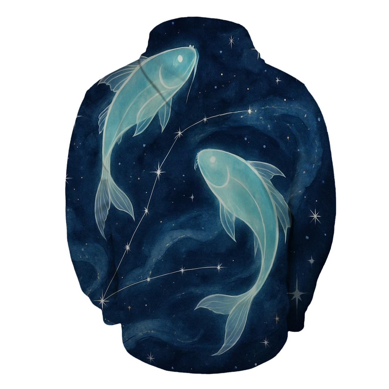 Luminous Pisces Celestial Dance hoodies fashion