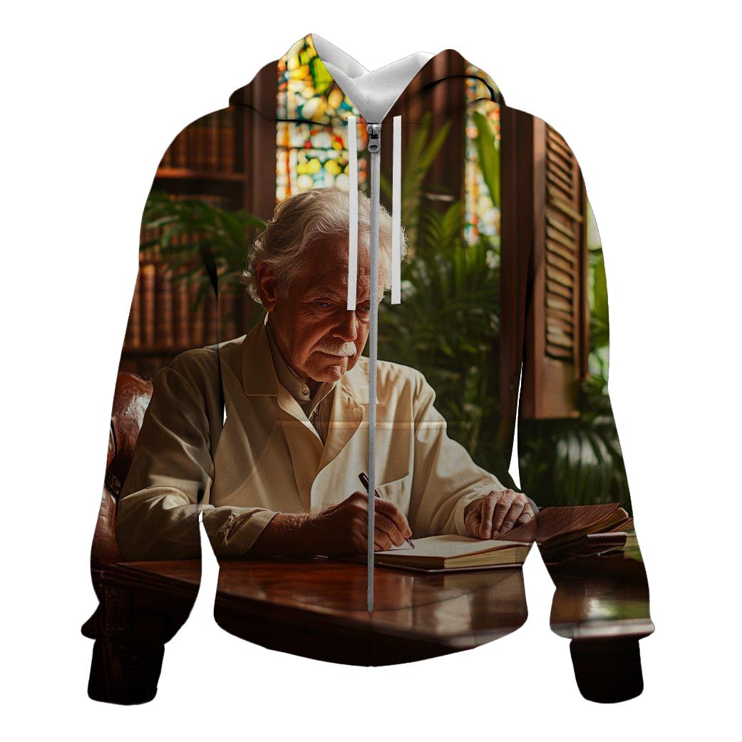 Graham Greene Writing In Colonial West African Library hoodie styles