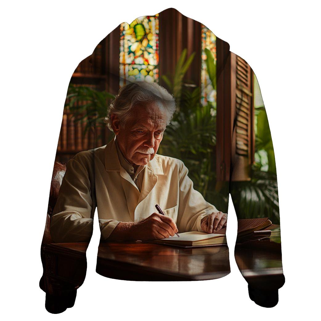 Graham Greene Writing In Colonial West African Library hoodie styles