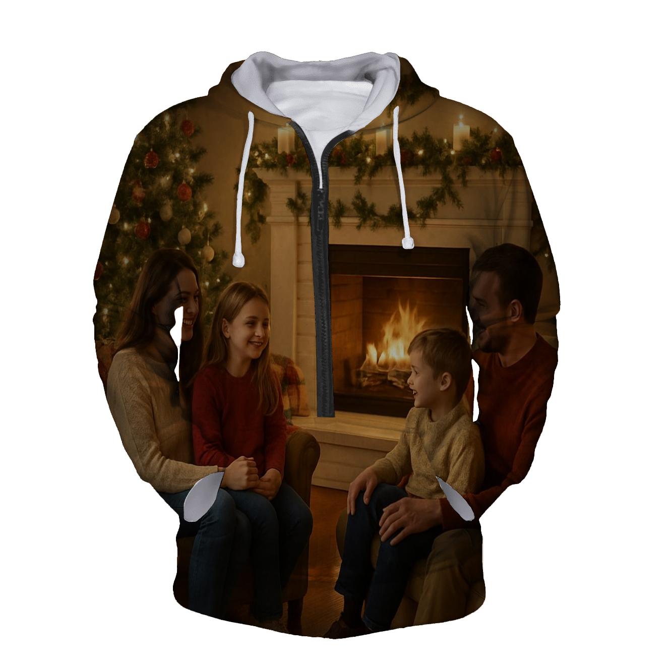 Cozy Fireplace Gathering hoodie styles