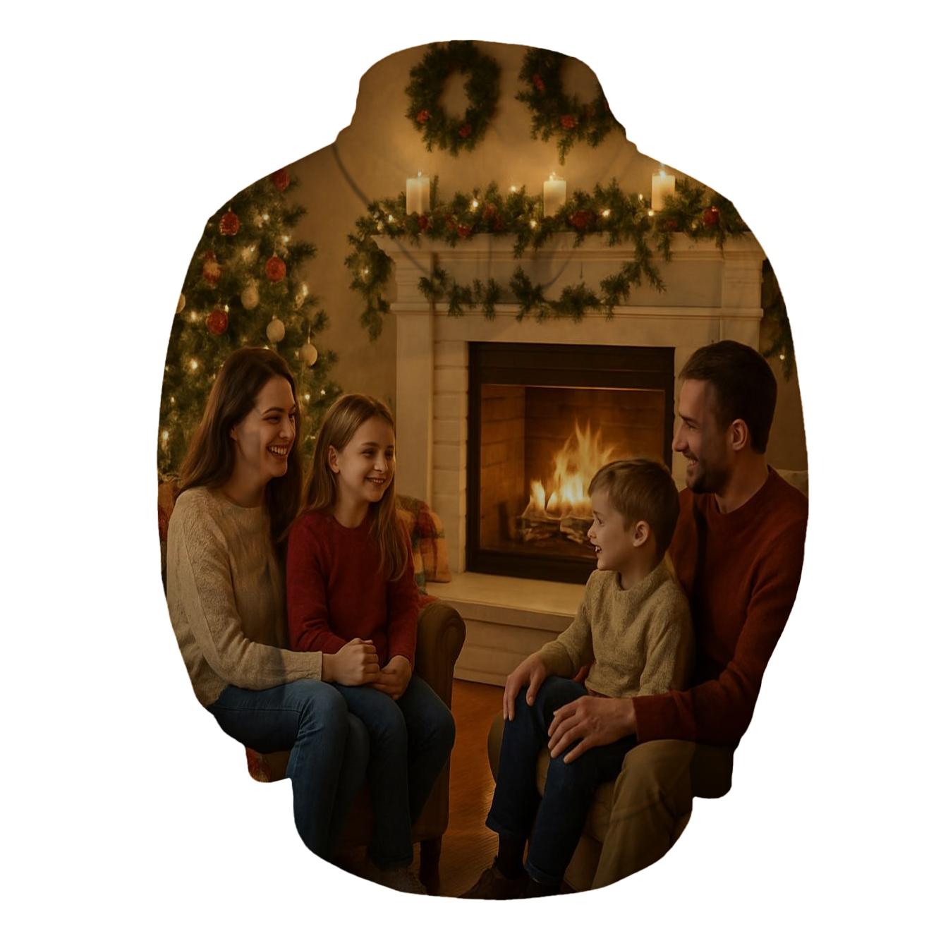 Cozy Fireplace Gathering hoodie styles