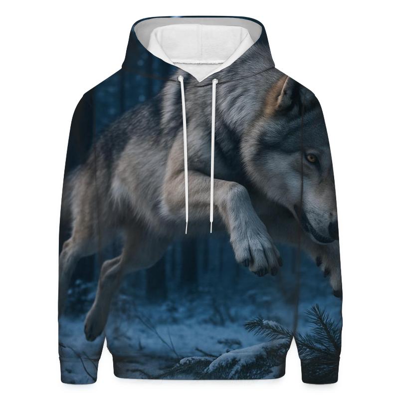 Twilight Hunt In The Boreal Forest pullover hoodies
