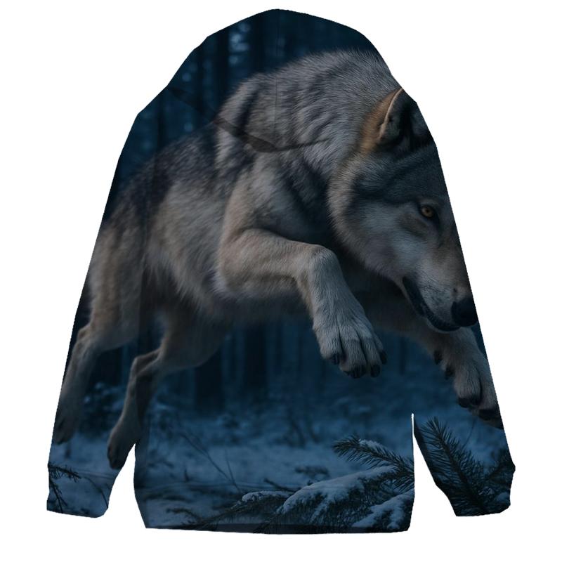 Twilight Hunt In The Boreal Forest pullover hoodies