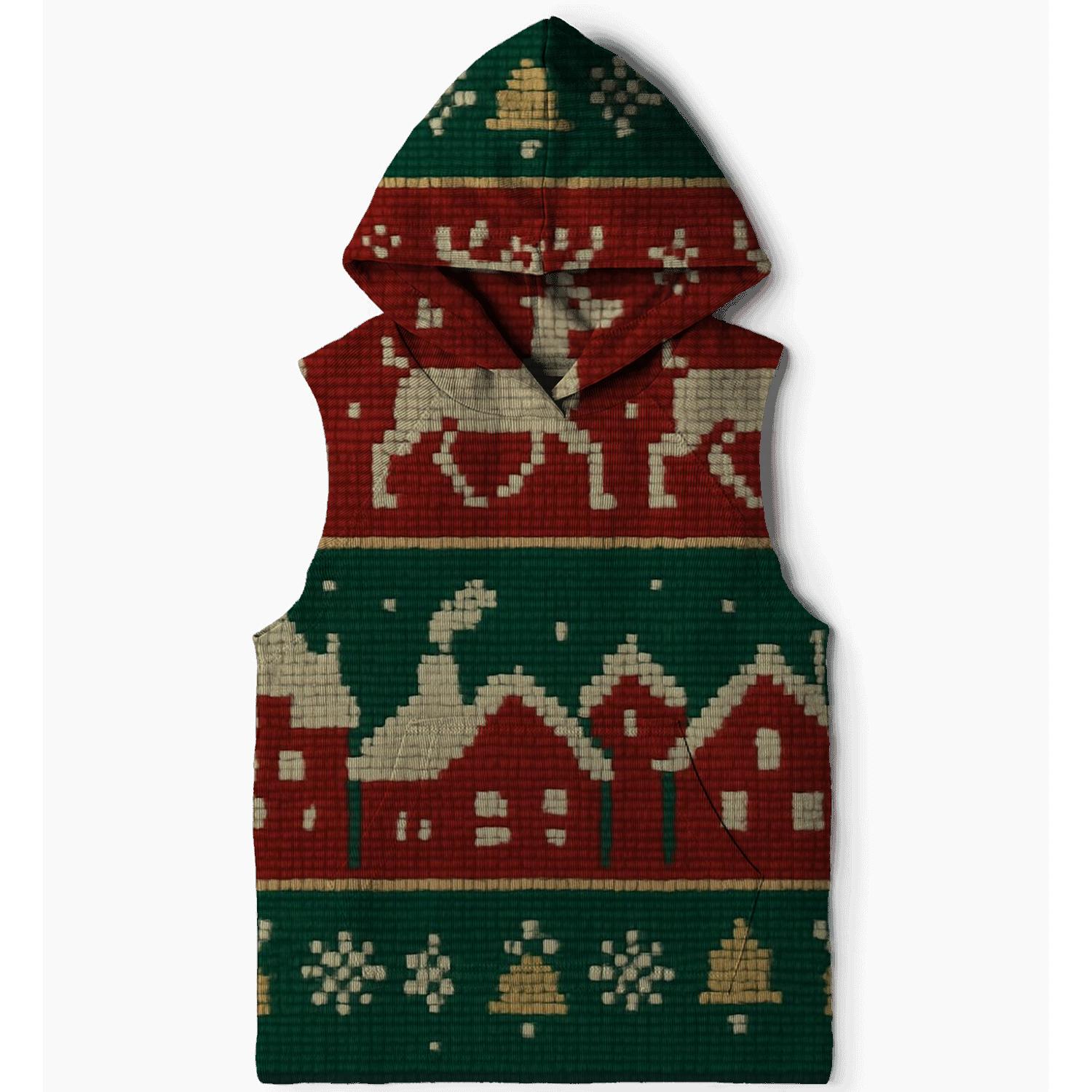 Jolly Reindeer Skyline Design hoodies fashion