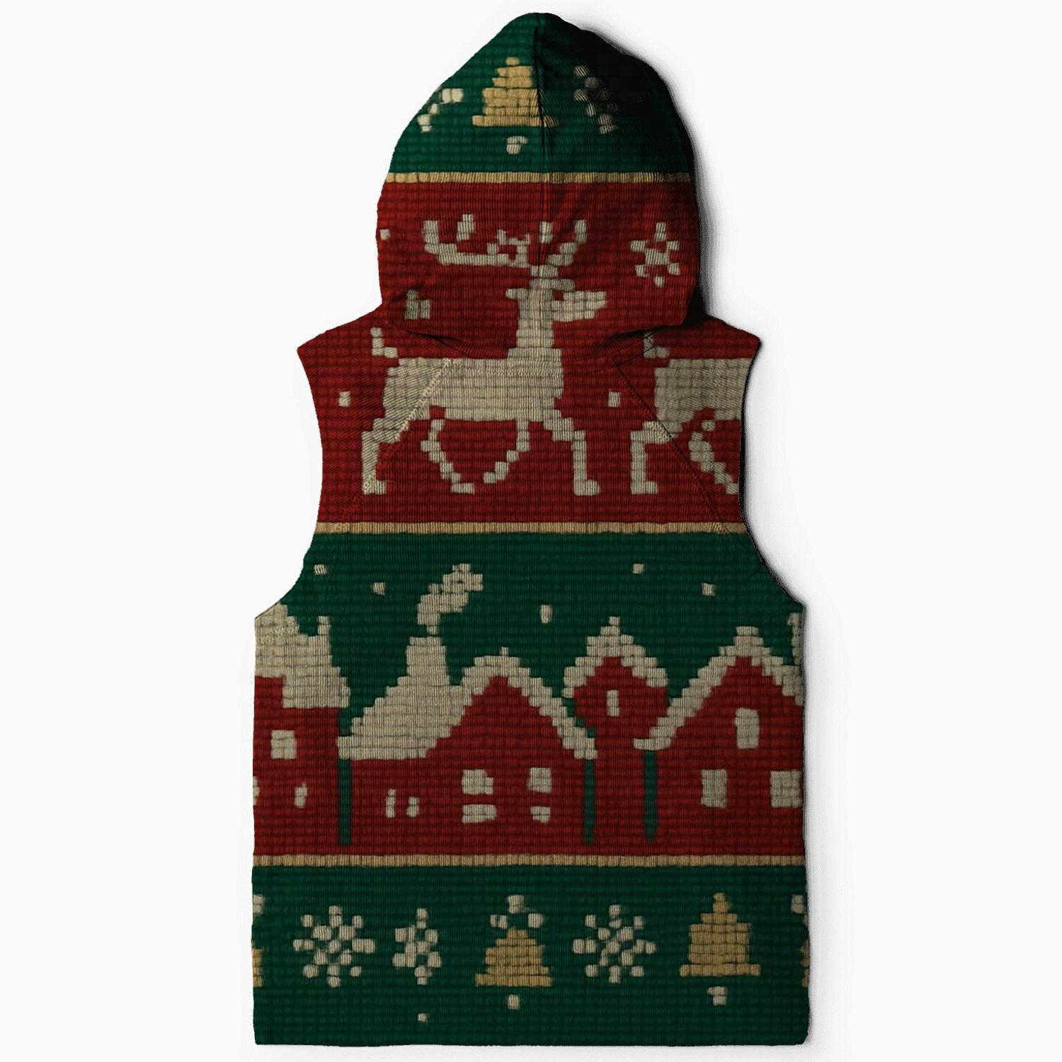 Jolly Reindeer Skyline Design hoodies fashion