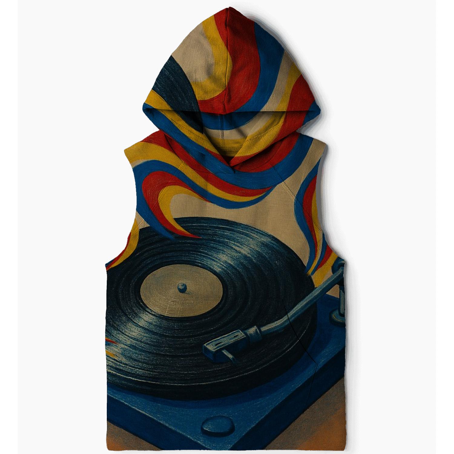 Turntable Rhythm pullover hoodies