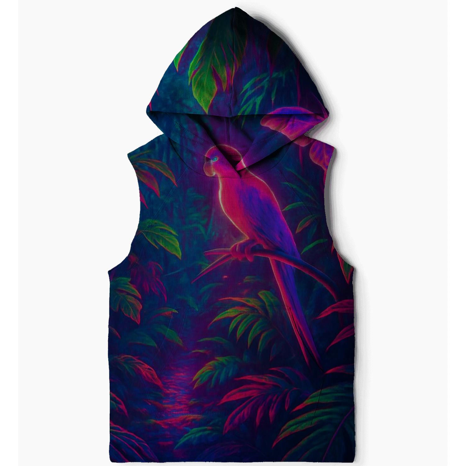 Electric Jungle Illusion printed hoodies